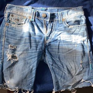 True Religion jeans shorts. Size 33.